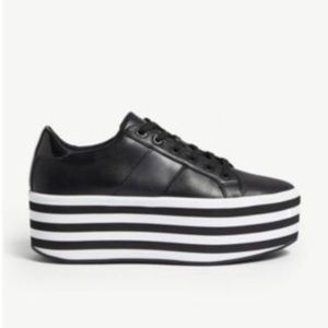 ALDO Black and White Platform Sneakers